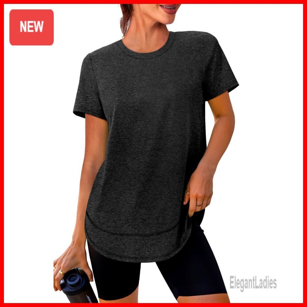 Women's UPF 50+ Quick Dry Workout Top Short Sleeve T-Shirt S-3XL